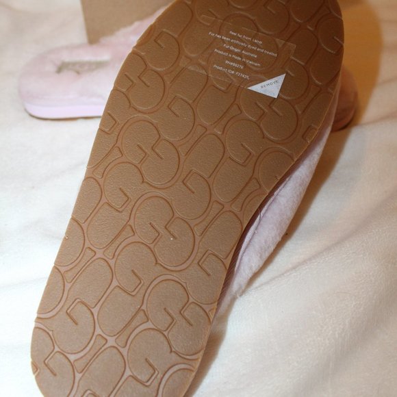 NIB UGG ANNIA WOMEN'S SHEARLING SLIP ON SLIPPERS PINK - Picture 5 of 7